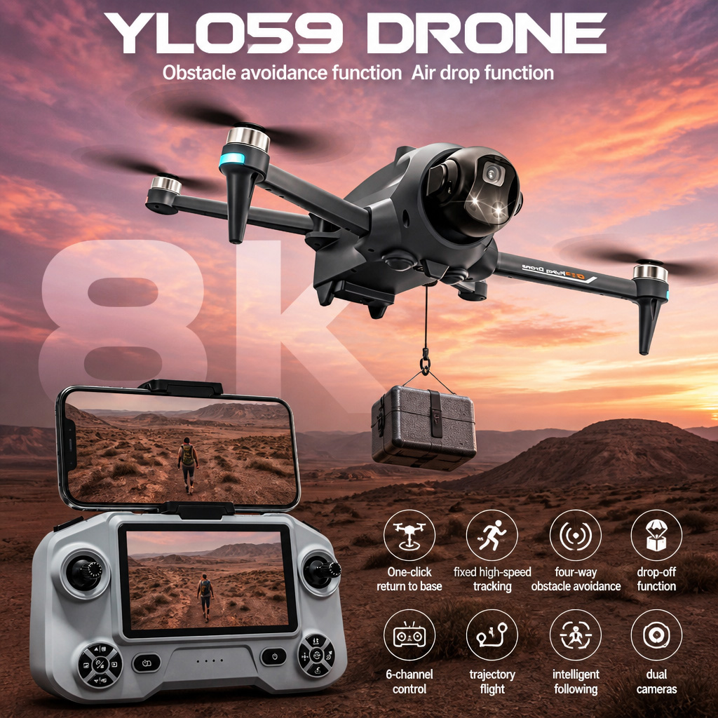 Drone Kit With Camera - Drone YL059 BARU GPS Kembali Otomatis
