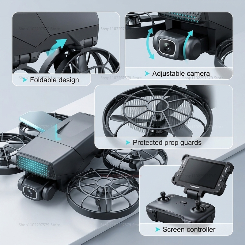 Drone Baru M8 GPS 8K Profesion - Drone Kit With Camera ulasan dan harga